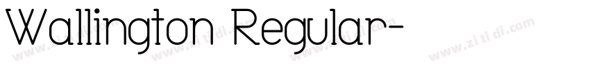Wallington Regular字体转换